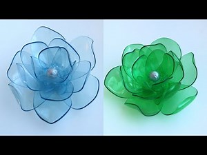 How To Make Very Easy and Beautiful Plastic Bottle Flower - Plastic Bottle Craft -Bottle Art