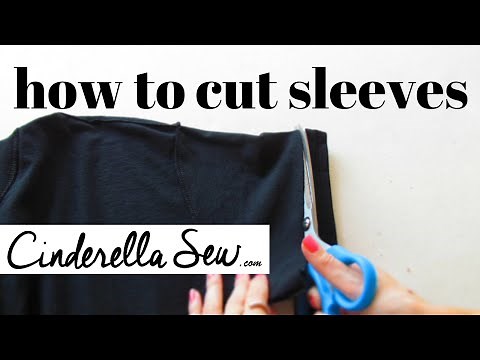 Cut Tshirt Sleeves - Shorten Sleeves - Easy Fast DIY T-shirt Tutorials