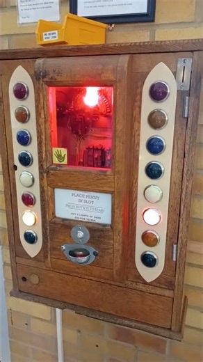 Early electronic machine from a penny arcade.