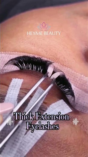 Thick Lash Extension Voluminous Bold Lashes All Day Long #lashes #lashextensions #eyelashextensions