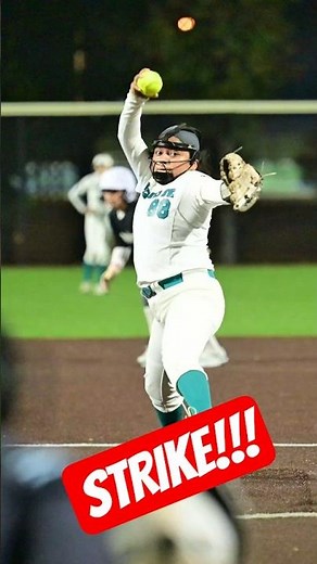 🥎 Picture-Perfect Softball Strike in Slow Motion! #softball