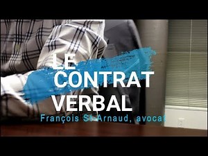 Le contrat verbal est-il juridiquement valide ?