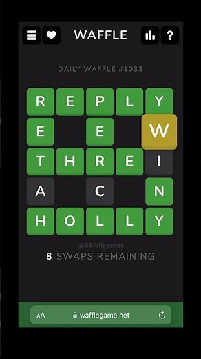 Waffle #1033 - Nov 19, 2024 Solution