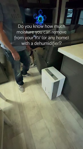 Humidity isn’t a good thing in an RV…or even a house. This machine is a monster and removes this much humidity about every 10-12 hours depending on the season and our location. Click on “Learn More” on our page to get to the link…or check the comments. #rvlife #rvproducts #dehumidifier #thingsyouneed #rvthings #rvchecklist #humidity #rvproductlist # | Kidgital Nomads