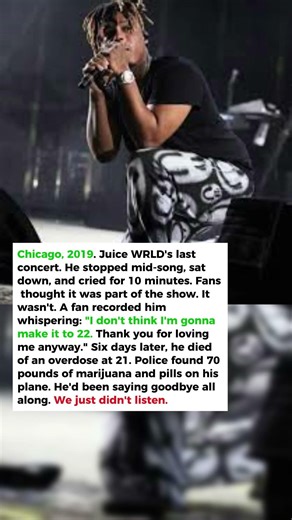 What Happened in Juice WRLD's Last Concert Before He Died Is Heartbreaking 💔 #shorts
