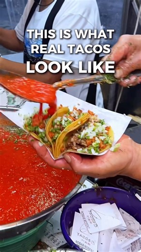 No cheese. No sour cream.Would you try real Mexican tacos?