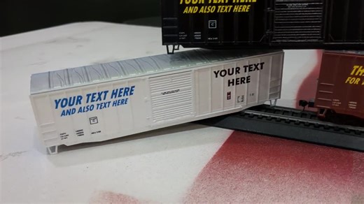 Custom Printed Model Train Box Car, HO Scale Box Car, Personalized Box Car Both Sides, Your Text, Prototypical Enthusiast Gift - Etsy