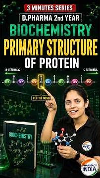 Learn Primary Structures Of Protein in Just 3 Minutes! #dpharma #biochemistry