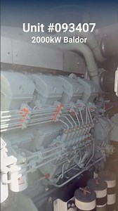 2000kW Baldor Diesel Generator | Load Bank Test | Unit 093407
