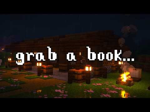 grab a book and relax for a while (minecraft rainy night ambience - 8 hours)