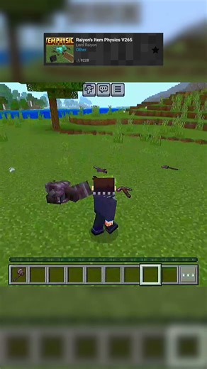 Physics Mod Broke Minecraft 💀 #minecraft #viral #physics #minecraftpe