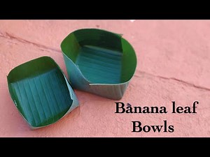 Banana leaf bowls/Eco- friendly bowls/Say no to plastic/Save environment/keerthis channel