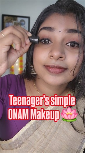 sruthi🦋 | 🪷Teenegers simple Onam makeup look 💄🪞 (Makeup look, simple onam makeup, onam grwm, onam makeup, saree makeup, onam outfit, fyp, explore,... | Instagram