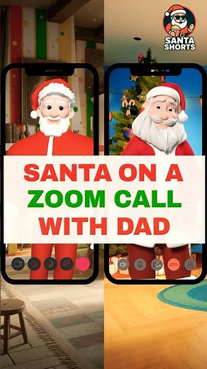 Santa on a Zoom Call with dad | Santa Shorts