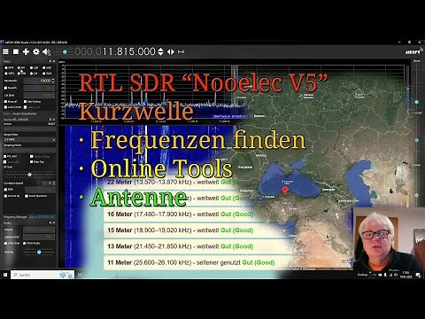 RTL SDR Nooelec V5 auf Kurzwelle mit SDRsharp ♦ Tools und Frequenzlisten Antenne Frequenzen