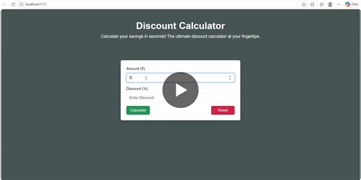 React Discount Calculator Application Built with Bootstrap | Catherine P George posted on the topic | LinkedIn