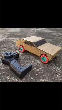RC remote control mini car cardboard build homemade easy diy toy