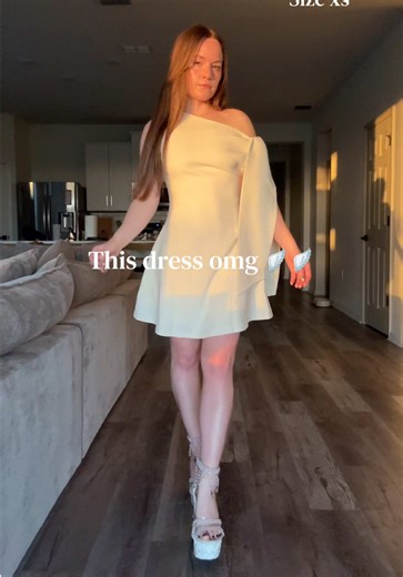 FINALLY ON SALE! The perfect dress for a bachelorette party, bridal shower or engagement photos! Great quality and fit. Comes in black and pink as well. This is the ivory color. FREE SHIPPING. Sample provided by @Cider #whitedress #bridaldress #bridaldresses #weddingdress #bridalshower