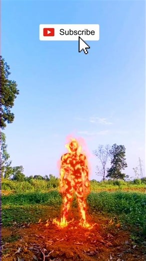 🔥🦸 Fire Person Landing | Flame Impact 💥 Superpower Effect | Epic VFX Short