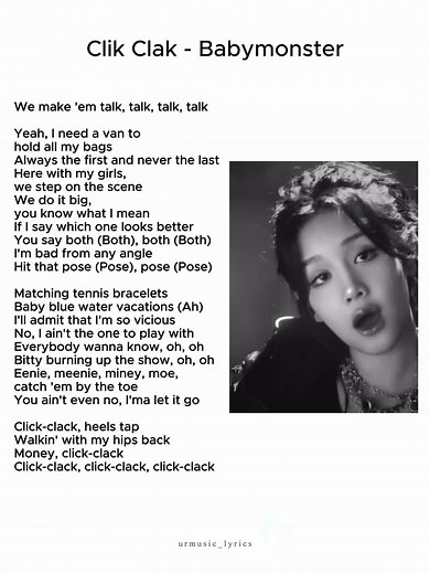 Clik Clak by Babymonster: Lyrics, Music, and Trending YG Performance