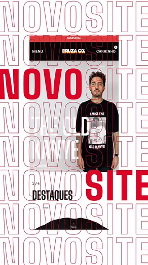 Novo Site da Marca com Spoilers de Estampas de Camisetas!