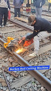 Broken Rail Cutting Machines #fbreelsfypシ゚viralfbreelsfypシ゚viral #lsviralシfb #fbreelsfypシ゚viralvideo #fbreelsfypシ゚viralシ #fbyシvideo #viralシfb #fbreelsvideo #emdgt42 #GateBarrier #gopro | Rail Zone BD