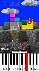 Costruzione epica del 7 Arcobaleno in Minecraft!🌈🔥 (@cuadradoanimado) - Octave Piano Tutorial