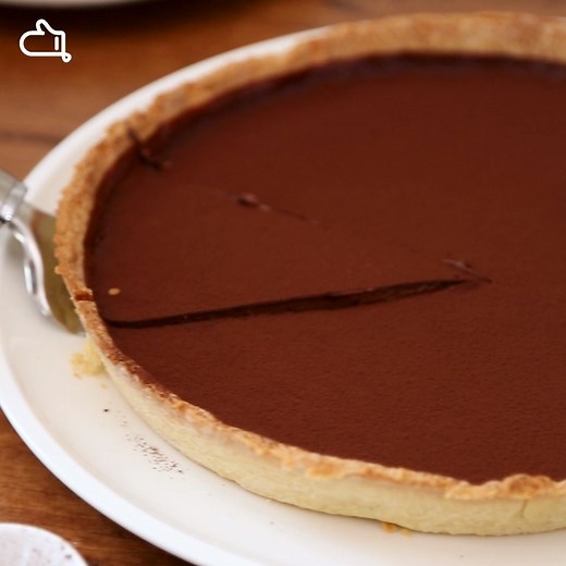[Pause Goûter] On vous donne une idée recette pour un délicieux goûter : la tarte au chocolat 😍 | Marmiton
