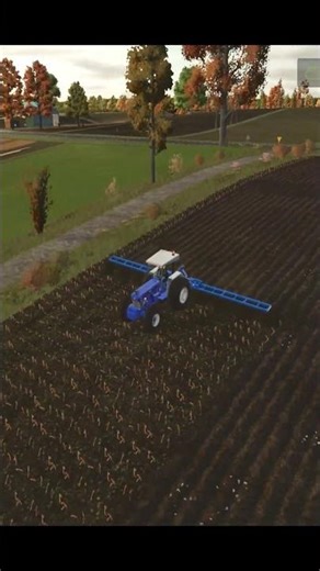 Deep Plowing with Ford Tractor 🚜 | FS25 Gameplay #shorts