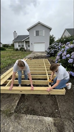 Broken Path ➜ Beautiful Wheelchair Ramp! 😱 | DIY Transformation #diy #shorts