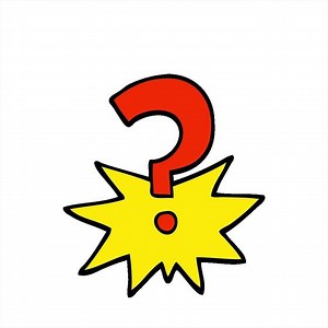 cute hand drawn doodle style cartoon question mark