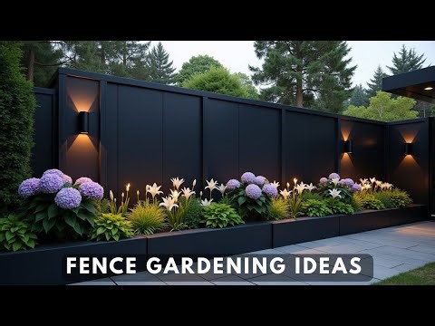 Fence Gardening Ideas That Transform Your Outdoor | Linear Planters & Lighting