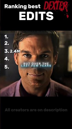 BEST Dexter edits --- pt9 ( ‪@Eagle_Stan16‬ , @awr_aep )