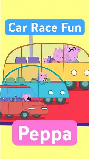 Car Racing Fun | Peppa Pig New Car 🚘 #holidayswithyoutube
