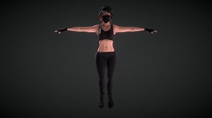 Sci- Fi Female Warrior - Download Free 3D model by liamoliphant