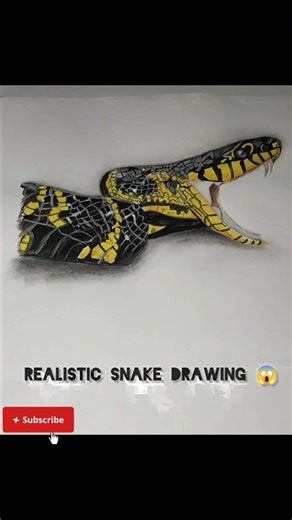 "Realistic Snake Drawing | Colored Pencil Art"