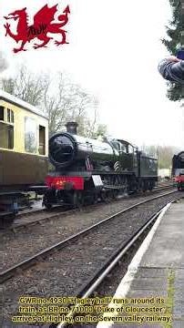 GWR no.4930 "Hagley hall" runs around its train, as BR no.71000 "Duke of Gloucester" arrives.