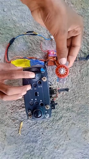 DIY RC Transmitter & Receiver Test | Brushless Motor Speed Test 🚀 #shorts