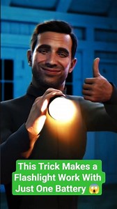 This Trick Makes a Flashlight Work With Just One Battery 😱