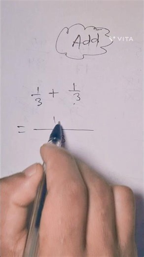 Adding fractions | short tricks 😱 #mathstricks #shorts #add #fraction