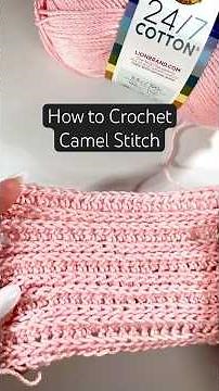 How to Crochet the Camel Stitch | Easy Step-by-Step Tutorial 🧶
