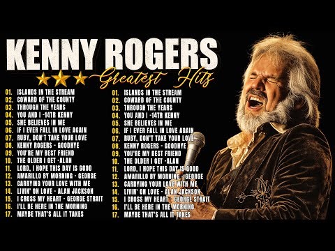 Kenny Rogers Songs with Lyrics ✨ 80's and 90's Love Songs Nonstop Kenny Rogers 🌵 She Believes In Me
