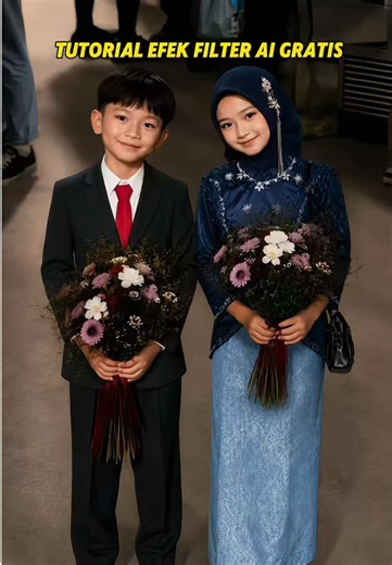 Cara membuat foto trend anak kecil bawa bunga dengan pakaian yang sama denganmu menggunakan AI ✨. Ikuti tutorial AI photo edit yang sedang trending di TikTok untuk mengganti outfit anak kecil agar sama persis dengan pakaian milikmu 👩🌷. Gunakan ChatGPT atau Gemini untuk edit foto AI dengan hasil realistis, estetik, dan viral 📸🤍. Cocok untuk membuat foto anak kecil megang bunga berhijab, flower kids trend, hingga mini version outfit favoritmu 🌸. ANAK KECIL DI FOTO #hypicATETHAT #Godpic #fypシ゚