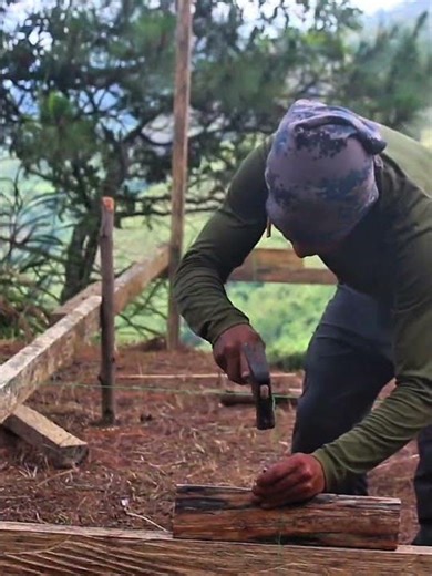 techniques, layout string lining #builder #cabin #construction #carpenter #layout #onemanarmy #