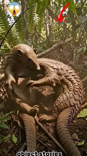 When Two Pangolins Clash in the Wild Jungle Nature’s Hidden Battle #trending #viralvideo