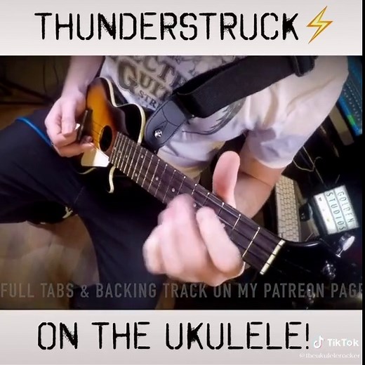 Thunderstruck - AC⚡️DC Version on Ukulele