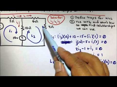Mesh Analysis Circuit Practice Problem (Electrical Engineering Fundamental and Basics Review)