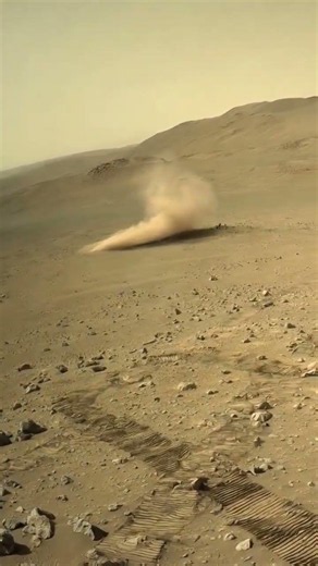 Millions of Kilometers Away, Mars Comes Alive with a Giant Dust Devil #mars