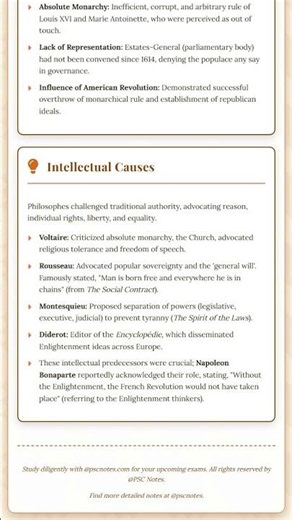 Causes of the French Revolution: Social, Economic, Political, and Intellectual