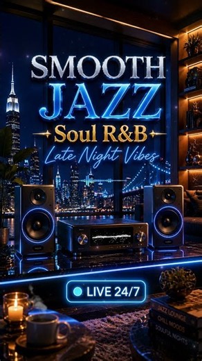 Smooth Jazz & Soul R&B 24/7 – Midnight Jazz Lounge | Relaxing Instrumental Vibes. Vol. 9